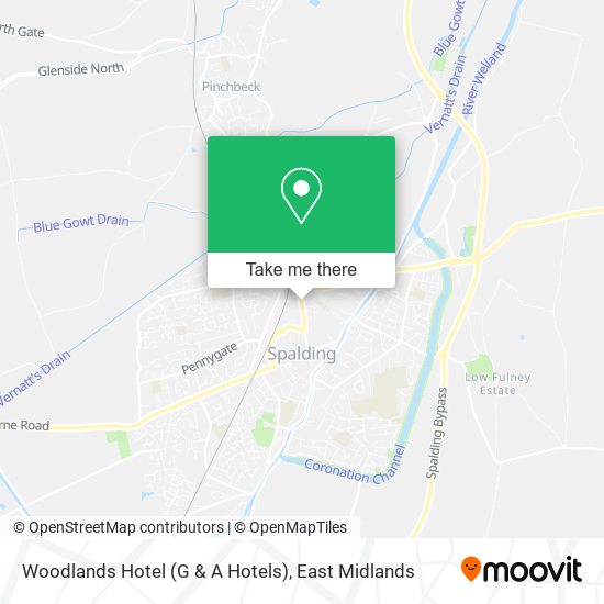 Woodlands Hotel (G & A Hotels) map