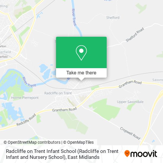 Radcliffe on Trent Infant School (Radcliffe on Trent Infant and Nursery School) map