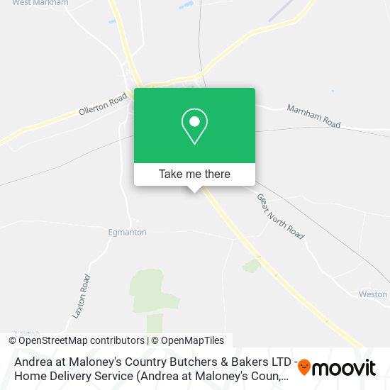 Andrea at Maloney's Country Butchers & Bakers LTD - Home Delivery Service map