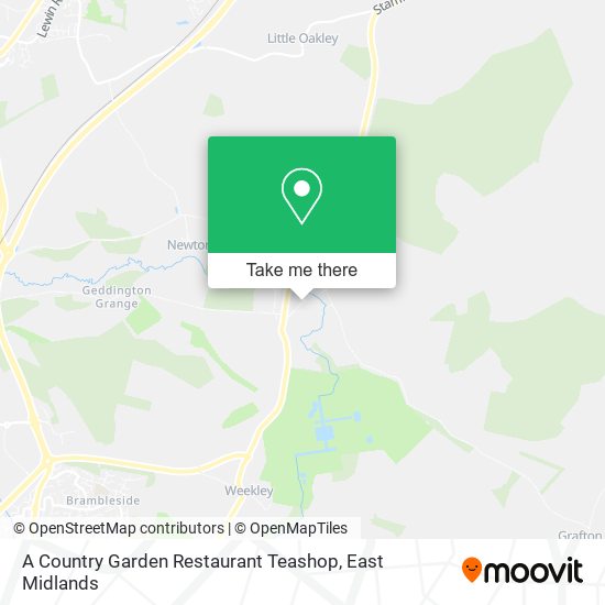 A Country Garden Restaurant Teashop map