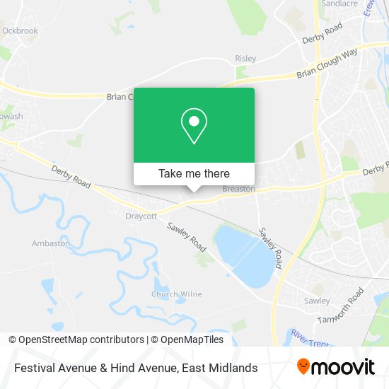 Festival Avenue & Hind Avenue map