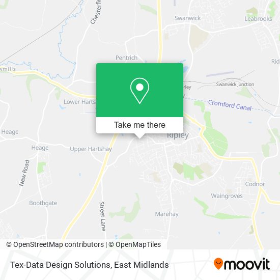 Tex-Data Design Solutions map