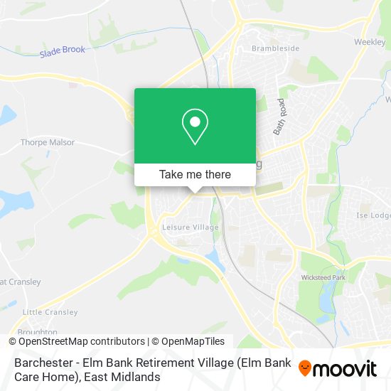 Barchester - Elm Bank Retirement Village (Elm Bank Care Home) map