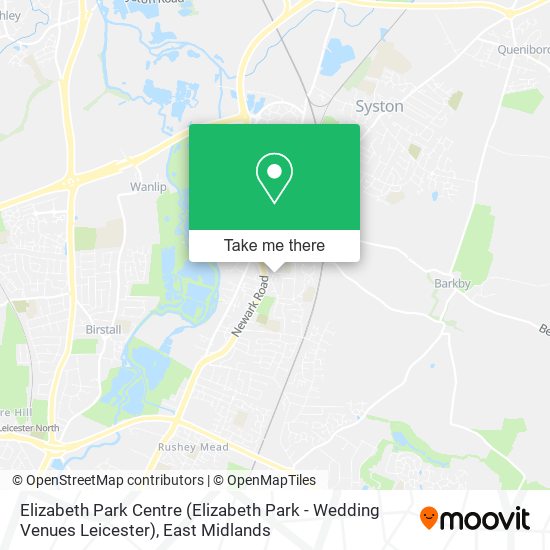 Elizabeth Park Centre (Elizabeth Park - Wedding Venues Leicester) map