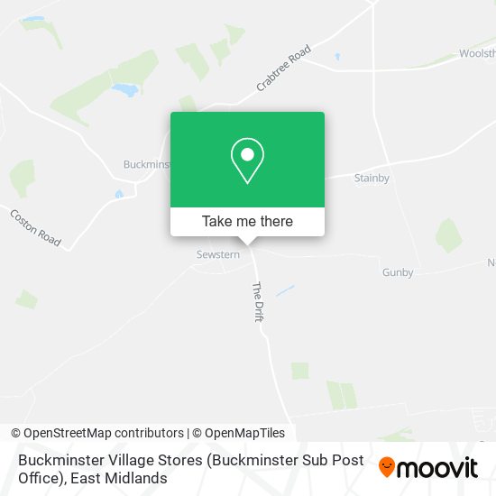 Buckminster Village Stores (Buckminster Sub Post Office) map