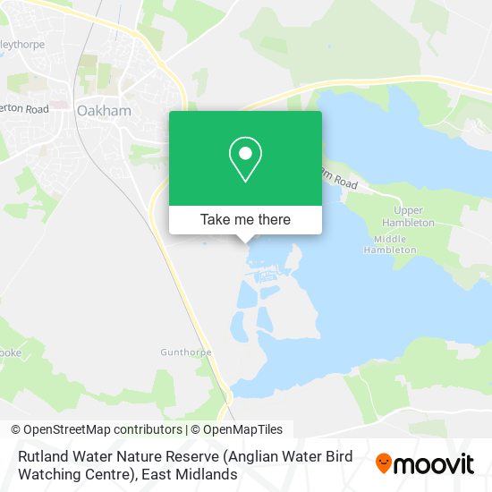 Rutland Water Nature Reserve (Anglian Water Bird Watching Centre) map
