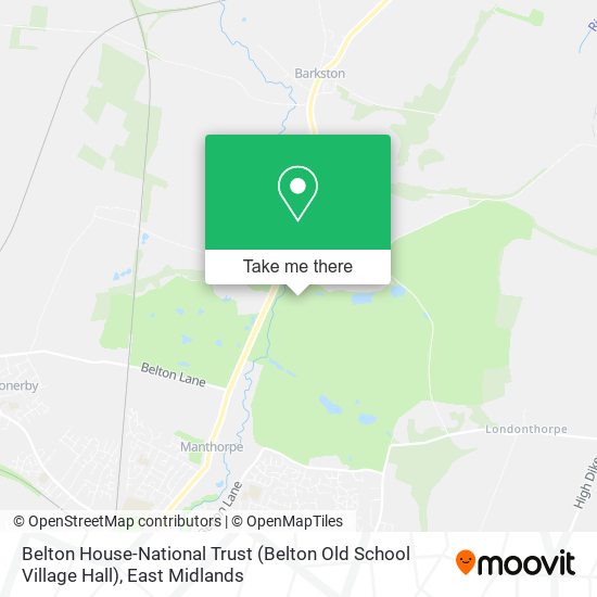 Belton House-National Trust (Belton Old School Village Hall) map