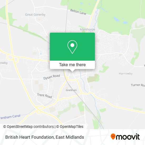 British Heart Foundation map