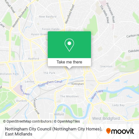 Nottingham City Council (Nottingham City Homes) map