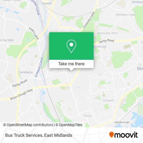 Bus Truck Services map