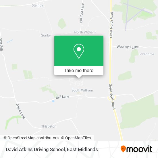 David Atkins Driving School map