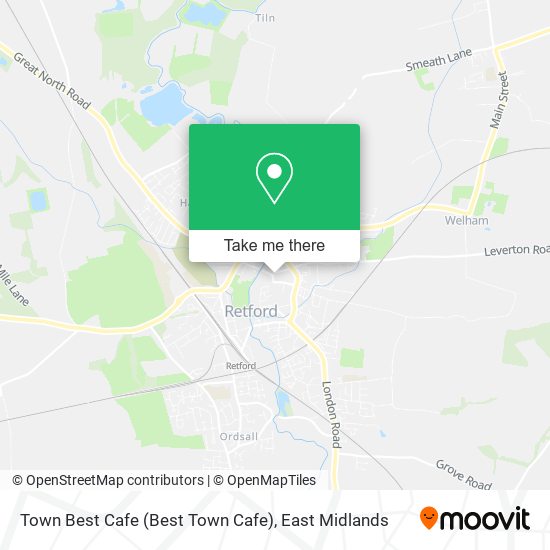 Town Best Cafe map