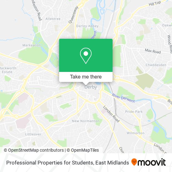 Professional Properties for Students map