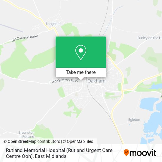 Rutland Memorial Hospital (Rutland Urgent Care Centre Ooh) map