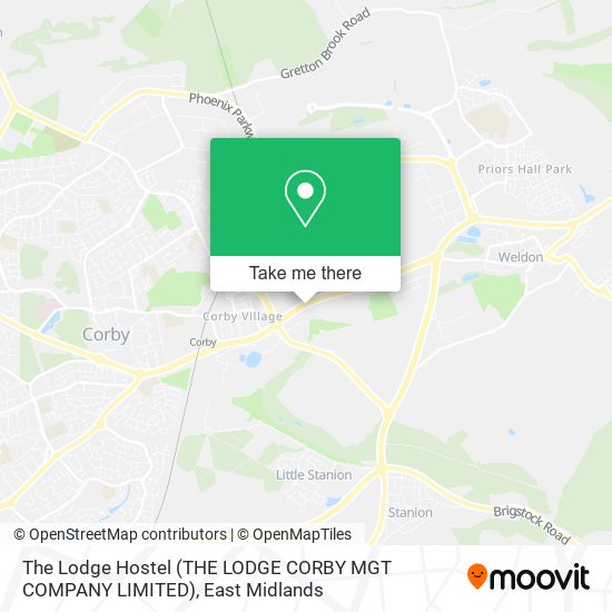 The Lodge Hostel (THE LODGE CORBY MGT COMPANY LIMITED) map