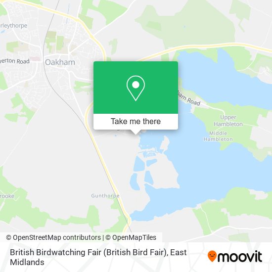 British Birdwatching Fair (British Bird Fair) map