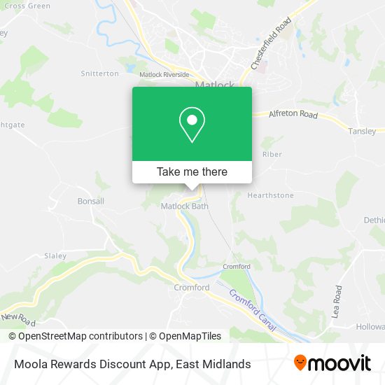 Moola Rewards Discount App map