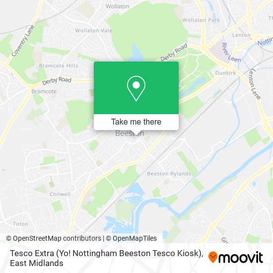 Tesco Extra (Yo! Nottingham Beeston Tesco Kiosk) map
