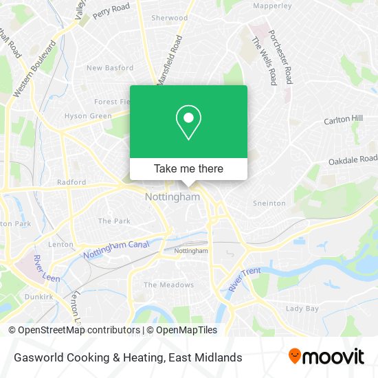 Gasworld Cooking & Heating map