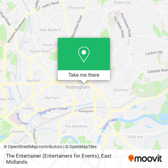 The Entertainer (Entertainers for Events) map