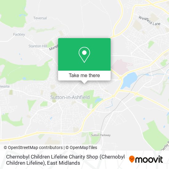 Chernobyl Children Lifeline Charity Shop map