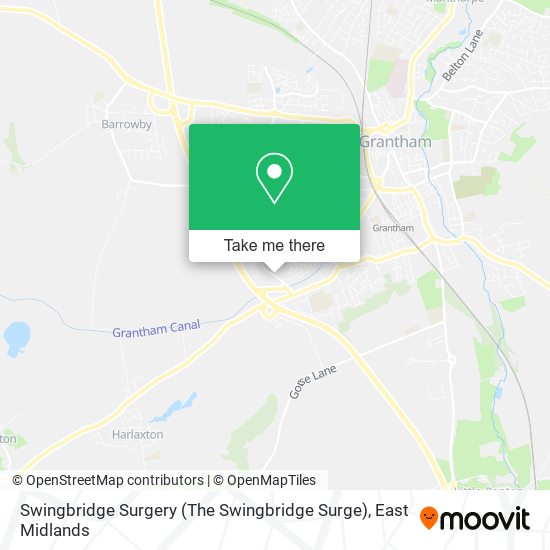 Swingbridge Surgery (The Swingbridge Surge) map