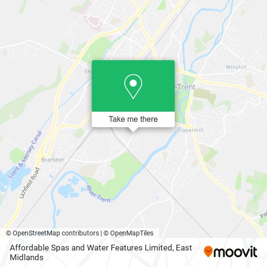 Affordable Spas and Water Features Limited map