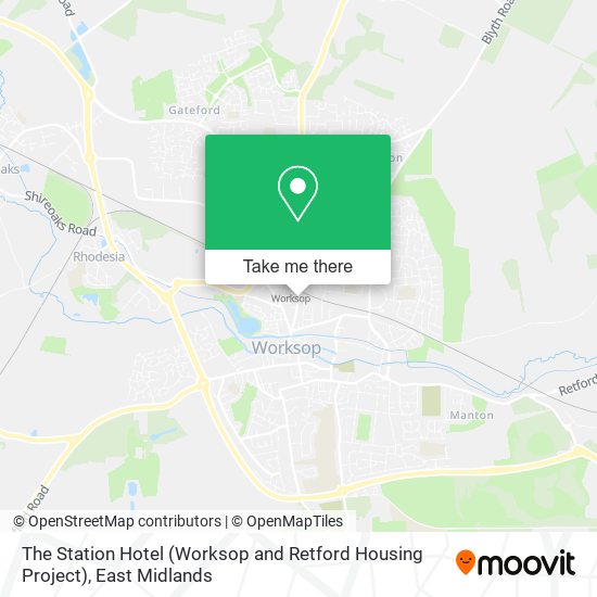 The Station Hotel (Worksop and Retford Housing Project) map