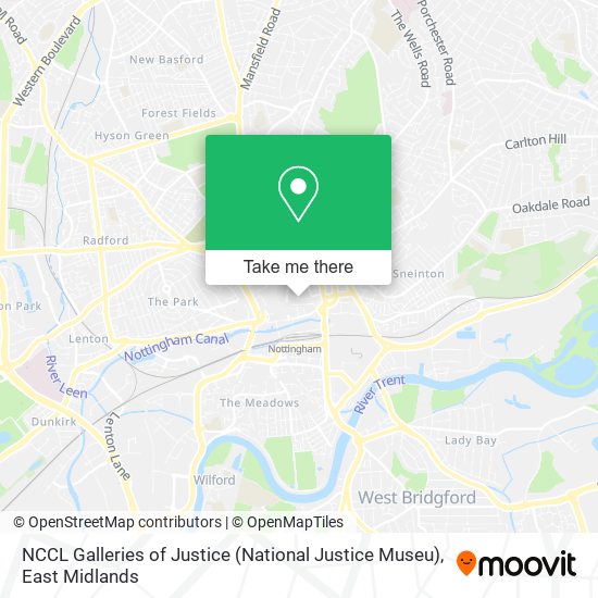 NCCL Galleries of Justice (National Justice Museu) map