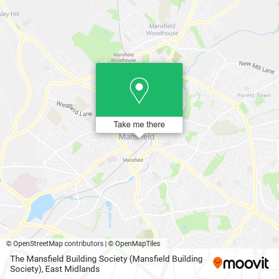 The Mansfield Building Society map
