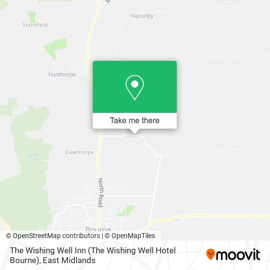 The Wishing Well Inn (The Wishing Well Hotel Bourne) map