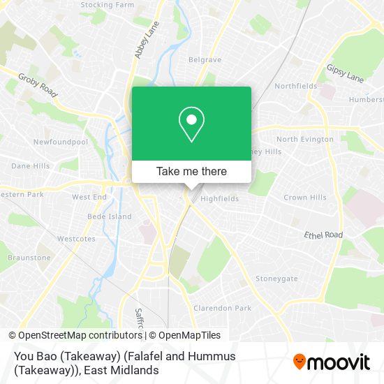 You Bao (Takeaway) (Falafel and Hummus (Takeaway)) map