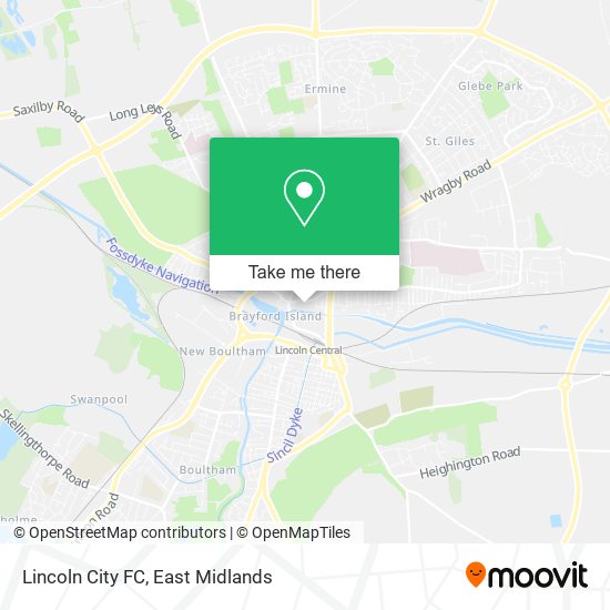 Lincoln City FC map