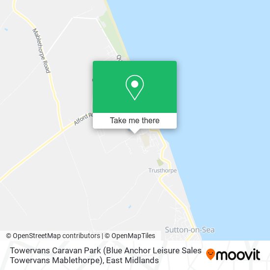 Towervans Caravan Park (Blue Anchor Leisure Sales Towervans Mablethorpe) map