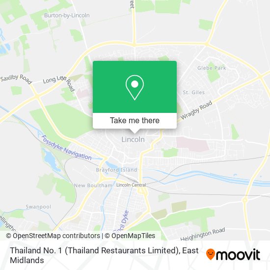 Thailand No. 1 (Thailand Restaurants Limited) map