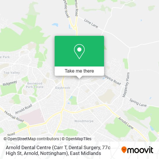 Arnold Dental Centre (Carr T, Dental Surgery, 77c High St, Arnold, Nottingham) map