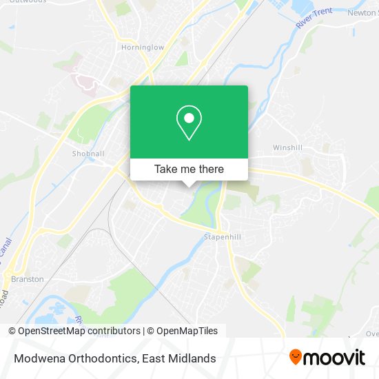 Modwena Orthodontics map