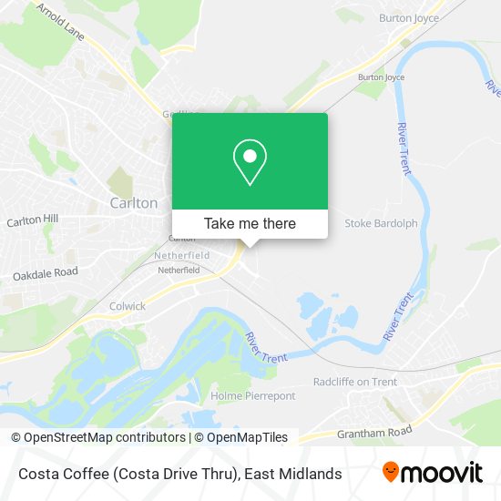 Costa Coffee (Costa Drive Thru) map
