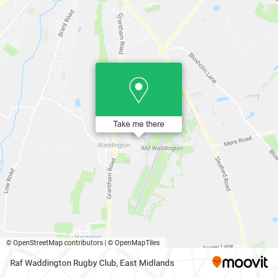 Raf Waddington Rugby Club map