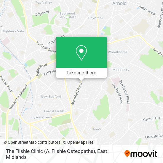 The Filshie Clinic (A. Filshie Osteopaths) map