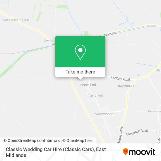 Classic Wedding Car Hire (Classic Cars) map