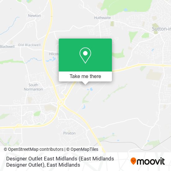 Designer Outlet East Midlands map