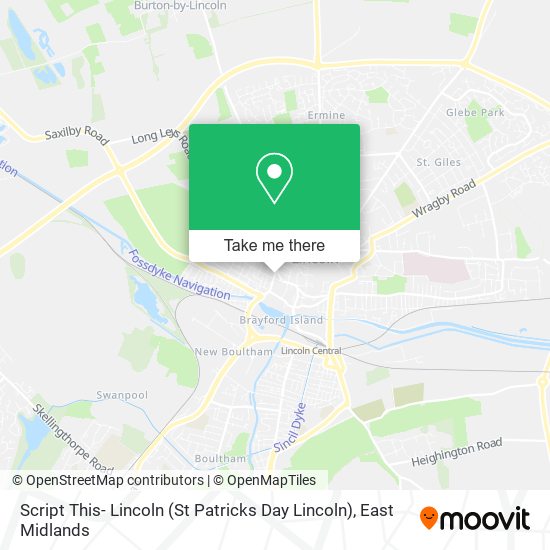 Script This- Lincoln (St Patricks Day Lincoln) map