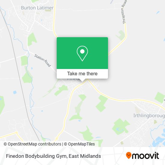 Finedon Bodybuilding Gym map