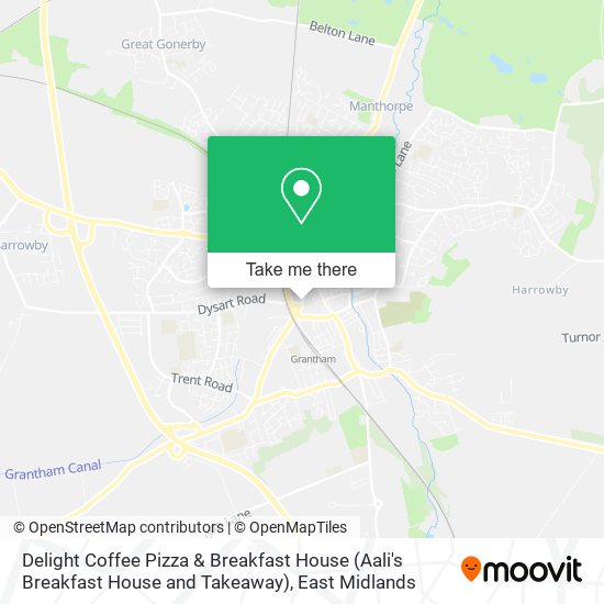 Delight Coffee Pizza & Breakfast House (Aali's Breakfast House and Takeaway) map