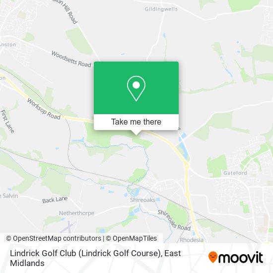 Lindrick Golf Club (Lindrick Golf Course) map