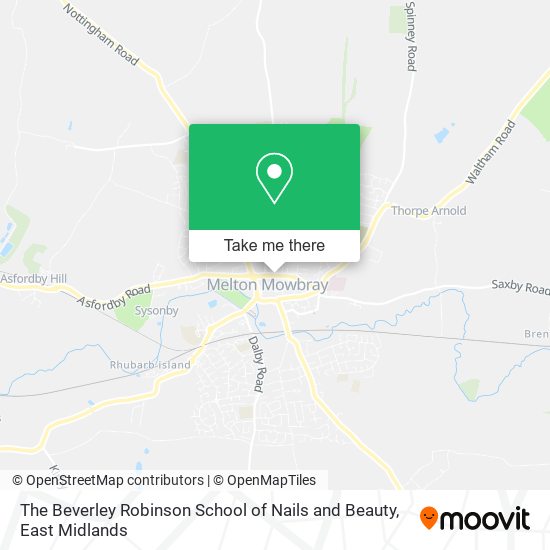 The Beverley Robinson School of Nails and Beauty map