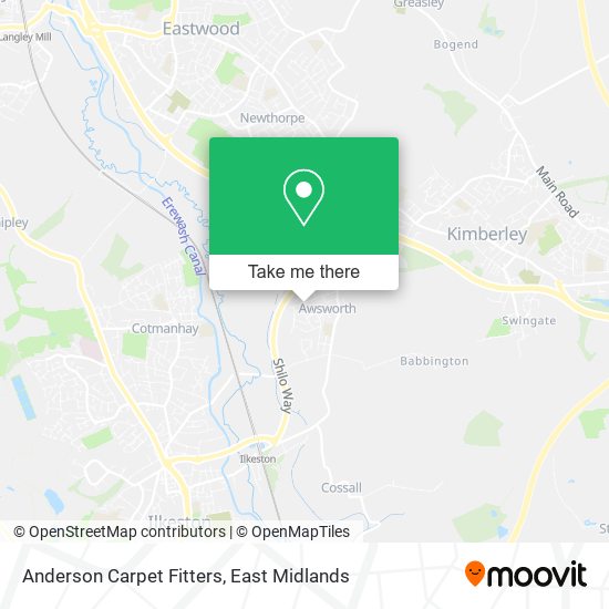 Anderson Carpet Fitters map