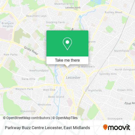 Parkway Buzz Centre Leicester map