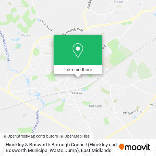 Hinckley & Bosworth Borough Council (Hinckley and Bosworth Municipal Waste Dump) map